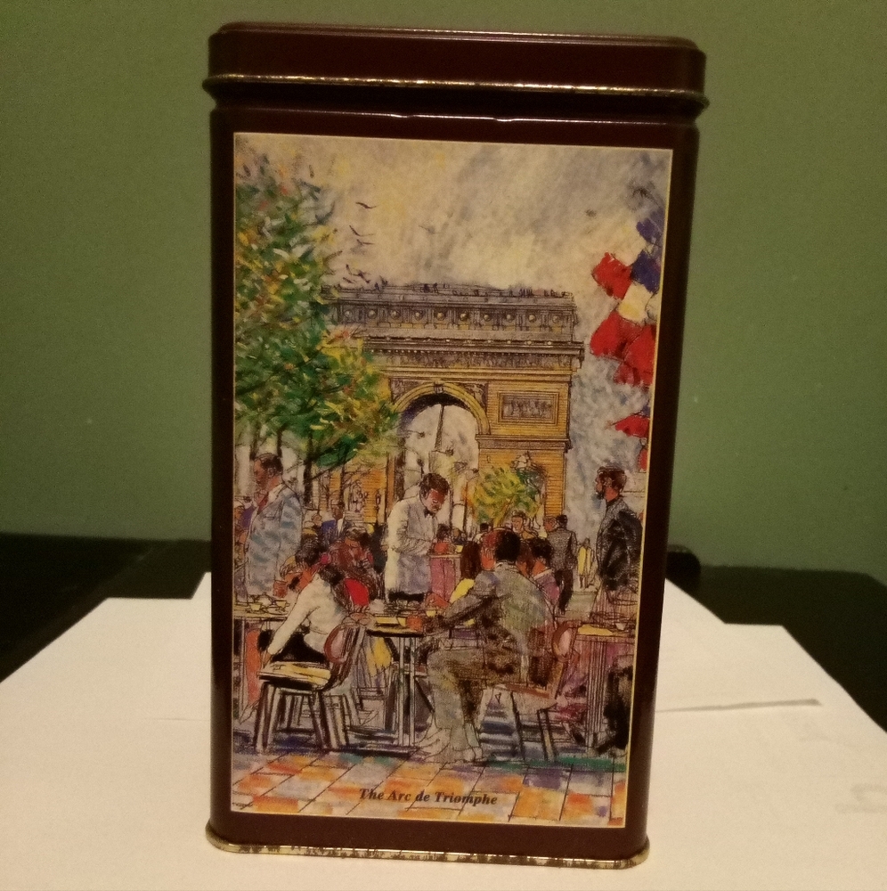 Vintage 1993 Maxwell House Rich French Roast Coffee Metal Tin Paris Scenes